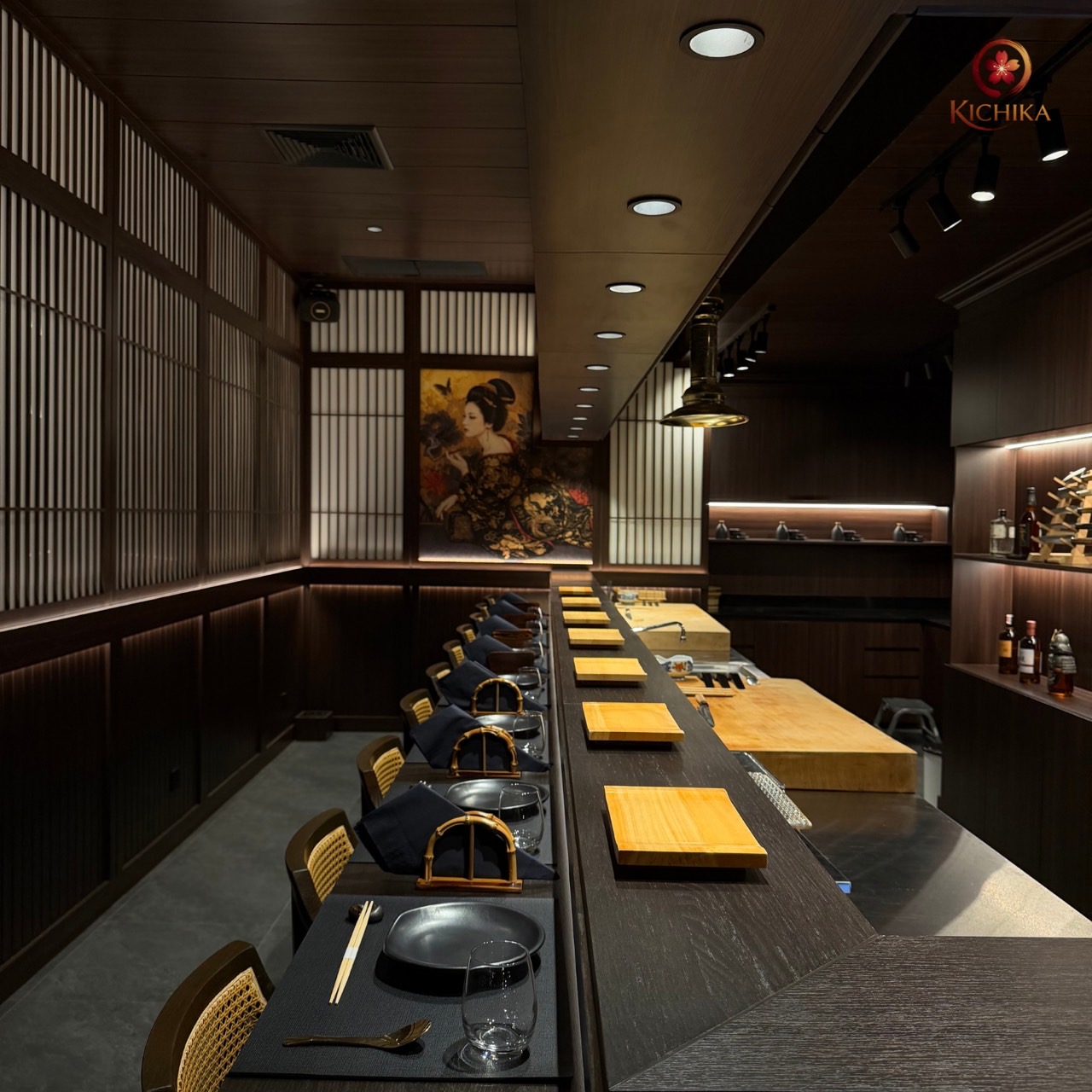 The counter at Kichika.bkk